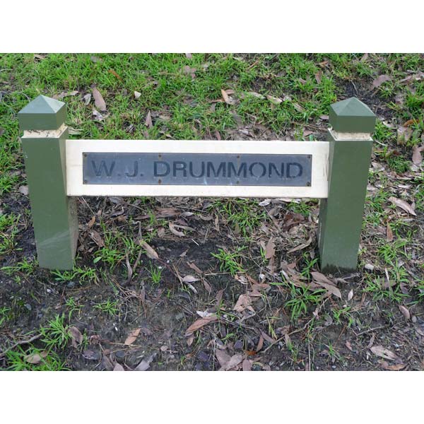 photo of nameplate for WJ Drummond