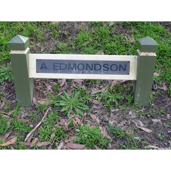 photo of nameplate for A Edmondson