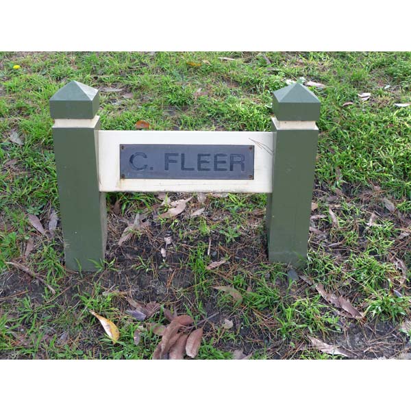 photo of nameplate for C Fleer