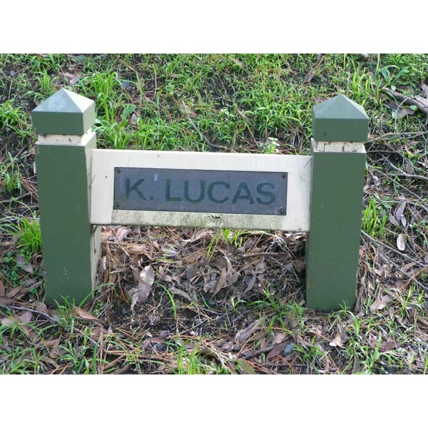 photo of nameplate for K Lucas