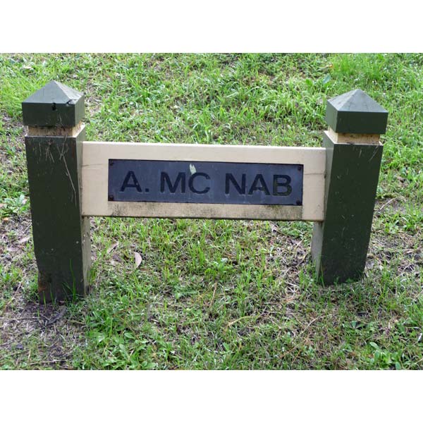 photo of nameplate for A Mc Nab