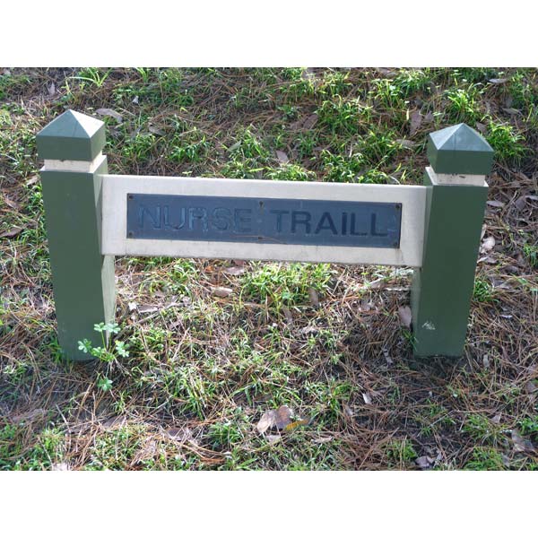 photo of nameplate for Nurse Traill