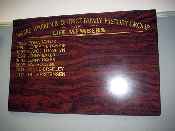 Narre Warren & District Family History Group Inc
