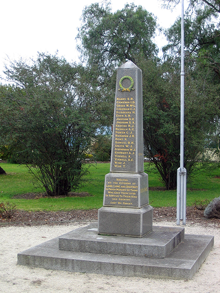 photo of Lang Lang War Memorial
