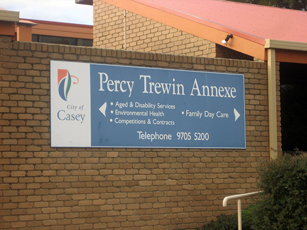 photo of Percy Trewin Annexe signage