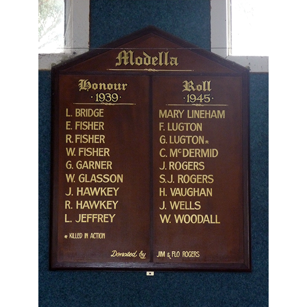 photo of Modella Honour Roll
