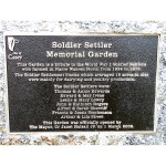 image of Soldier Settler Memorial Garden plaque