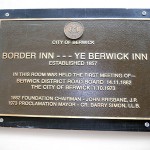 First meeting plaque