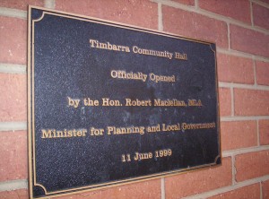 image of Opening Ceremony plaque