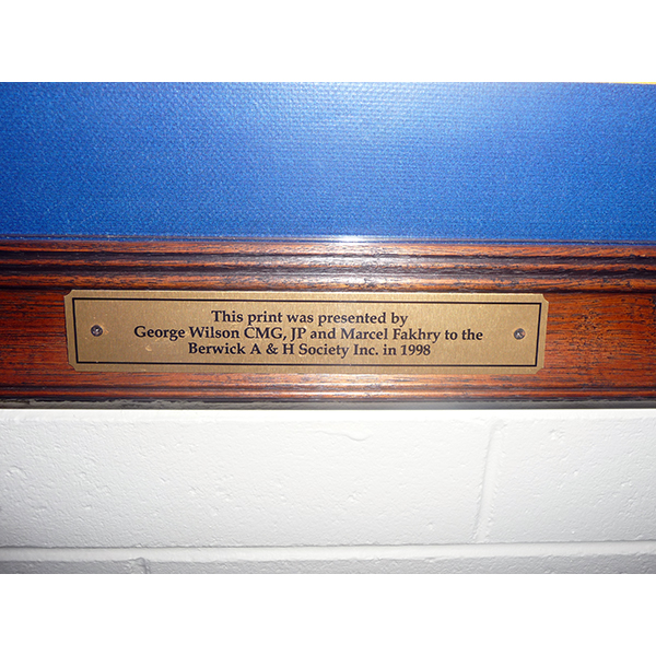 Ploughing sketch presentation plaque