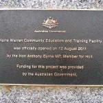 opening ceremony plaque