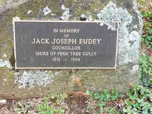 Jack Eudey plaque detail