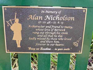 Alan Nicholson plaque