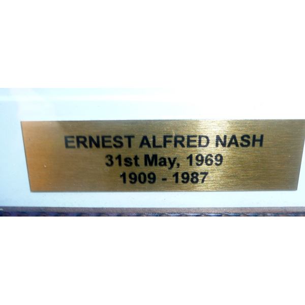photo of EA Nash plaque detail