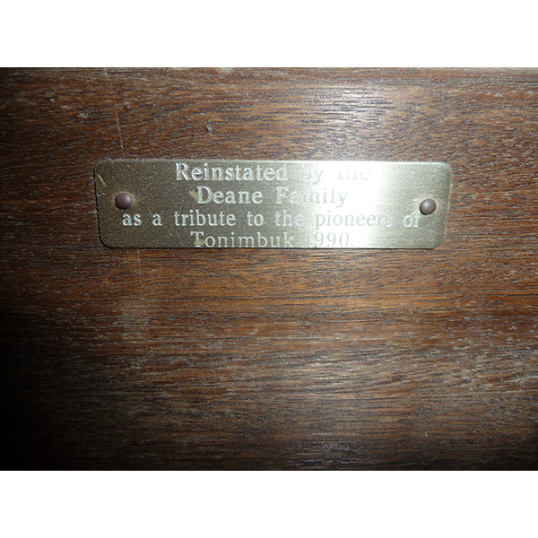 photo of WW1 Roll of Honour plaque detail