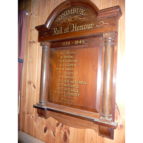 photo of WW2 Roll of Honour