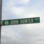 John Hunter Drive sign
