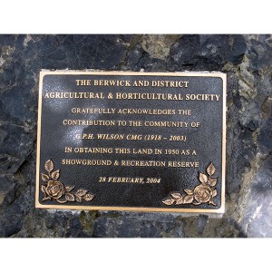 image of GPH Wilson plaque
