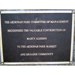 Marty Alberni plaque