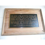 image of opening ceremony plaque