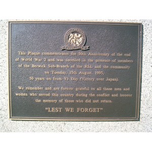 image of Western face Berwick War Memorial