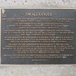 James Alexander plaque detail