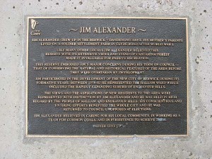 James Alexander plaque detail
