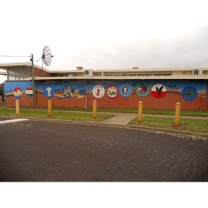John Pandazopoulos Hall murals