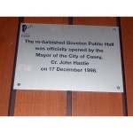 Opening Ceremony plaque