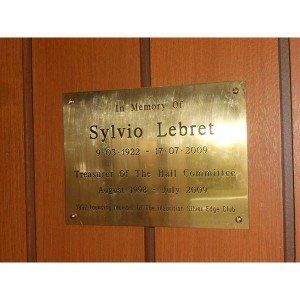 Sylvio Lebret plaque