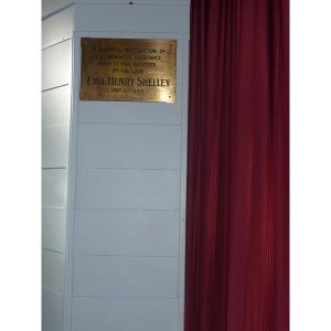 Emil Shelley plaque