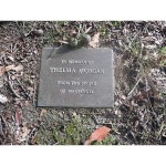 Thelma Morgan plaque detail